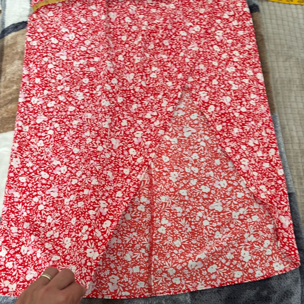 Zara Printed Corsetry-Inspired Midi Dress SZ L - Picture 10 of 14